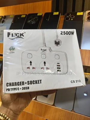 FLICK CS312 2500W Extension With PD Type C + 3USB - New