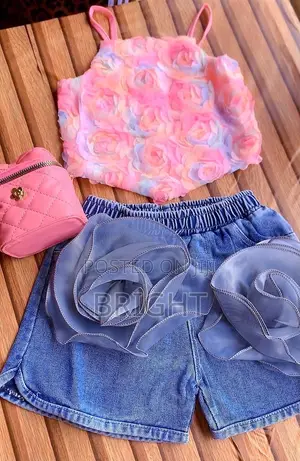 Short Denim and a Crop Top Handle