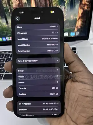 Apple iPhone 16 Pro Max 256 GB Black