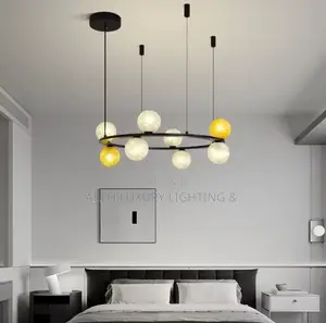 Creative Glass Sphere Circular Energy-Saving Pendant