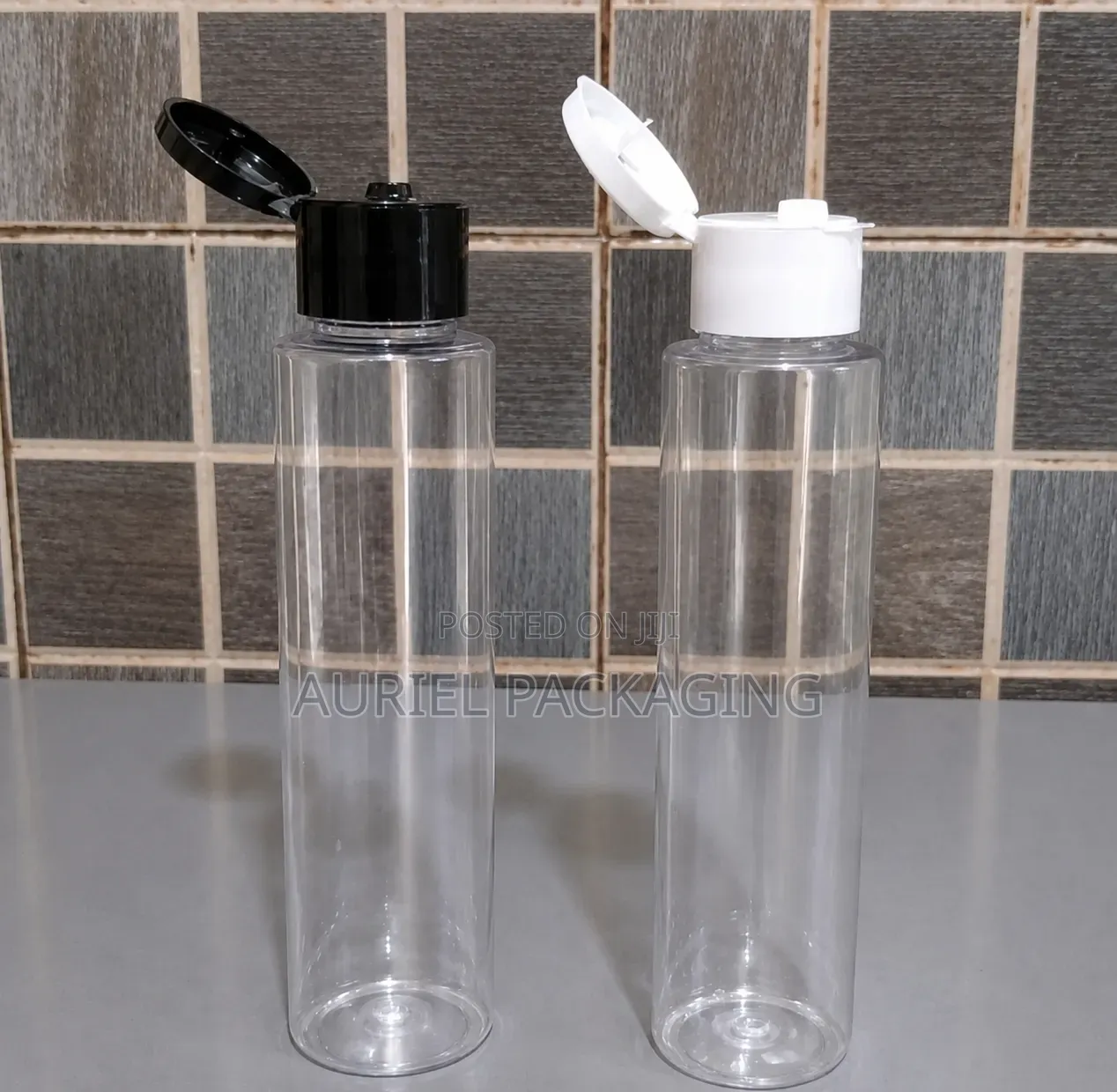 100ml Transparent Plastic Bottle With Flip Cap