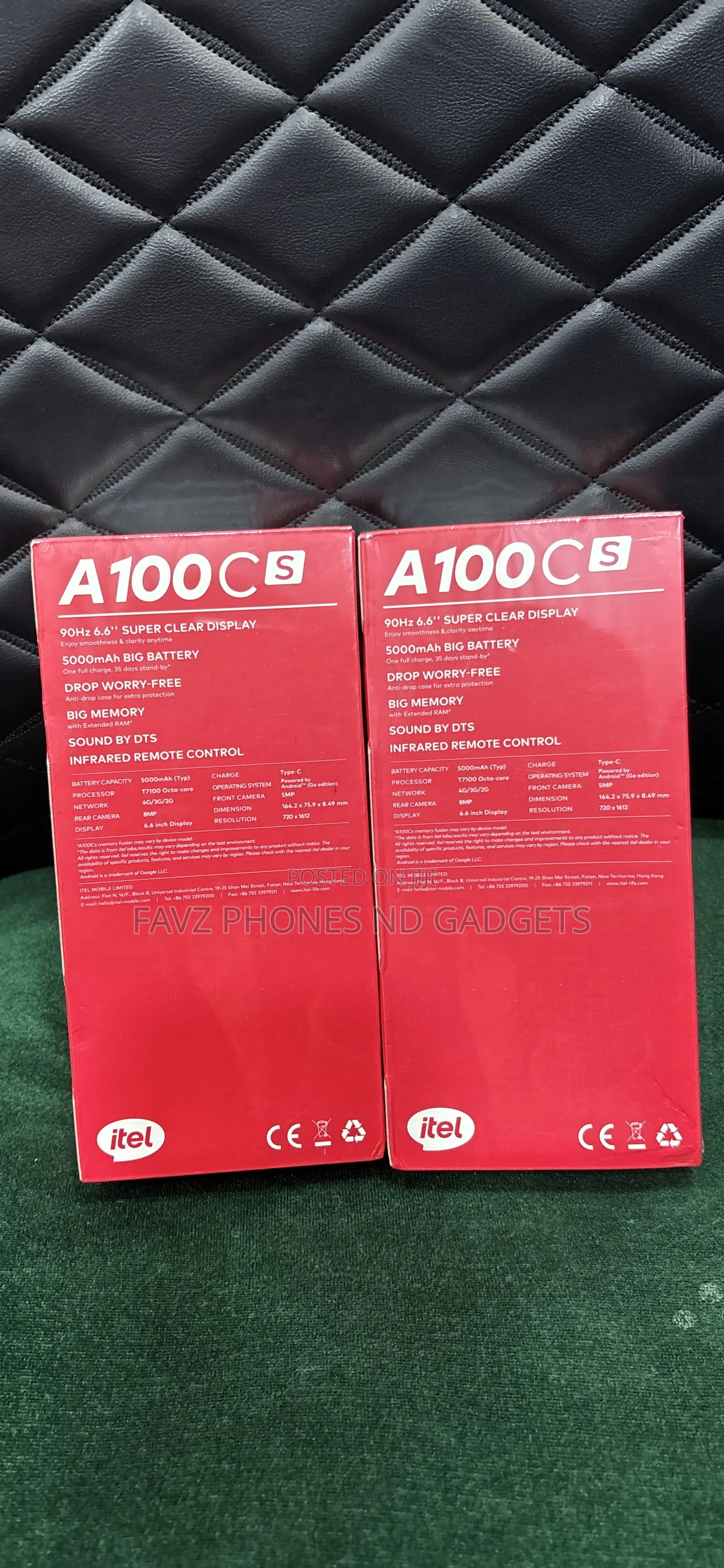 New Itel A100C 64 GB Black