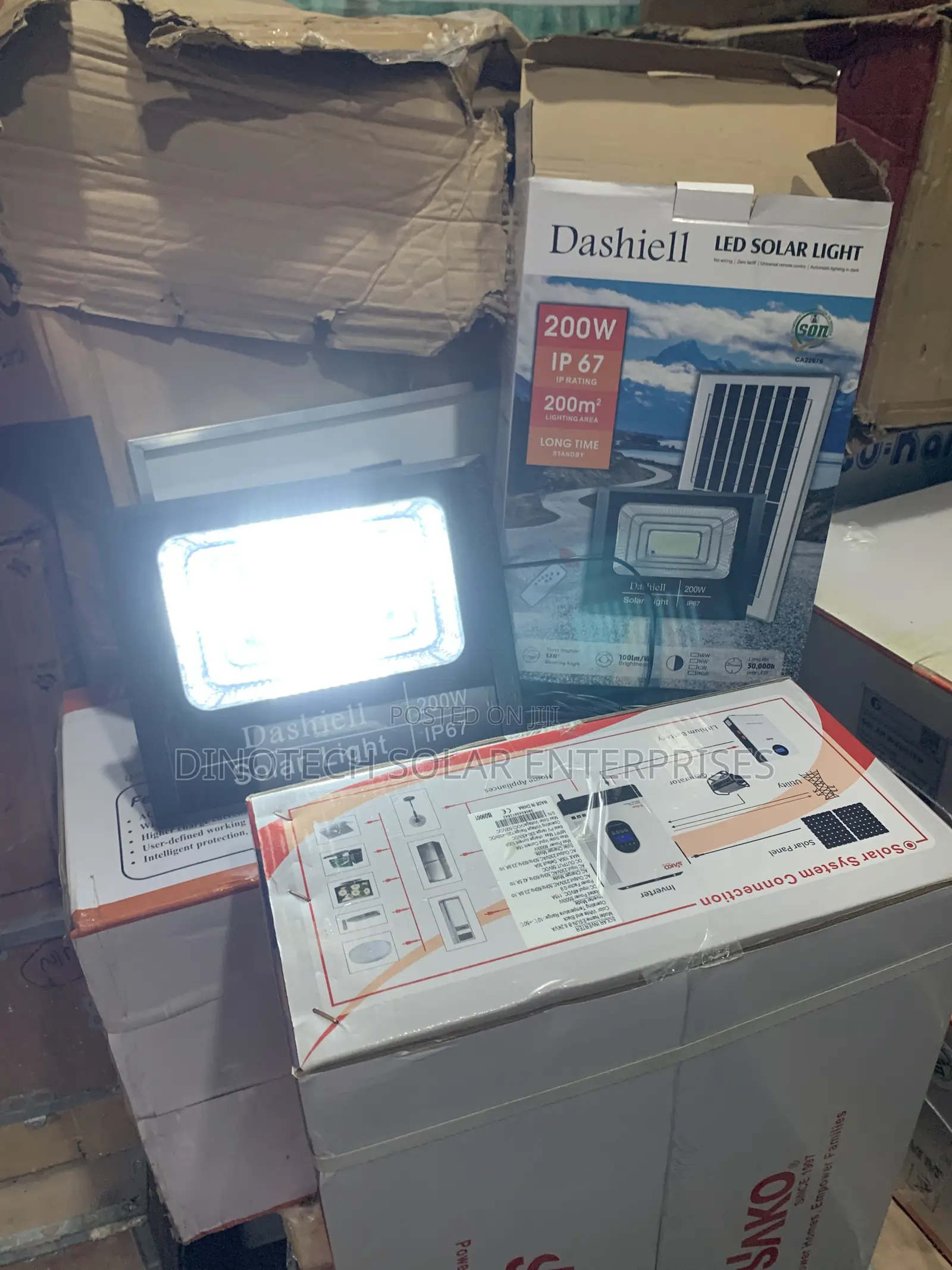 200w Dashiell LED Solar Lights Available