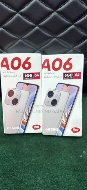 New Itel A06 64 GB Black