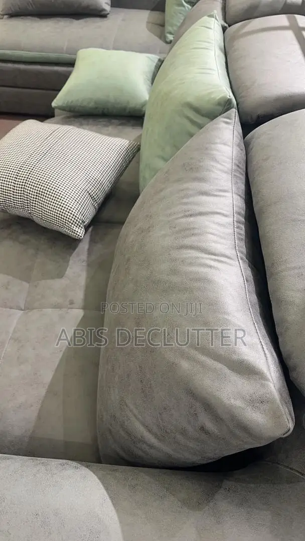 Modern Luxury L-Shaped Sofa Set – Complete Set (Very Clean)