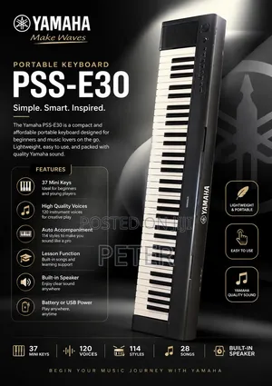Yamaha PSS-E30 Keyboard With Combo
