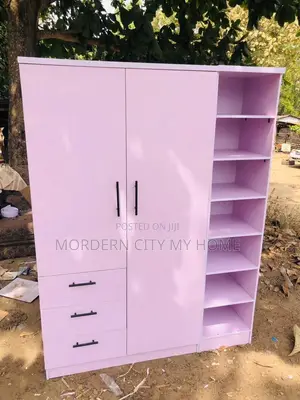 Two Doors Wardrobe With Shoes Racks and Drawers