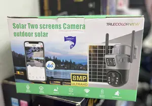 8MP Outdoor Solar-Powered Dual-Screen PTZ Security Camera