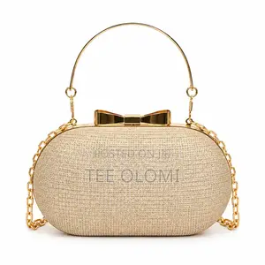 Ladies Clutch Purse, Gold Colour