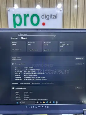 New Laptop Alienware 15 16GB Intel Core 7 SSD 1T