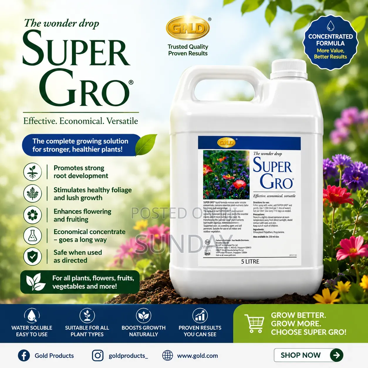 Super Gro Organic Liquid Fertilizers