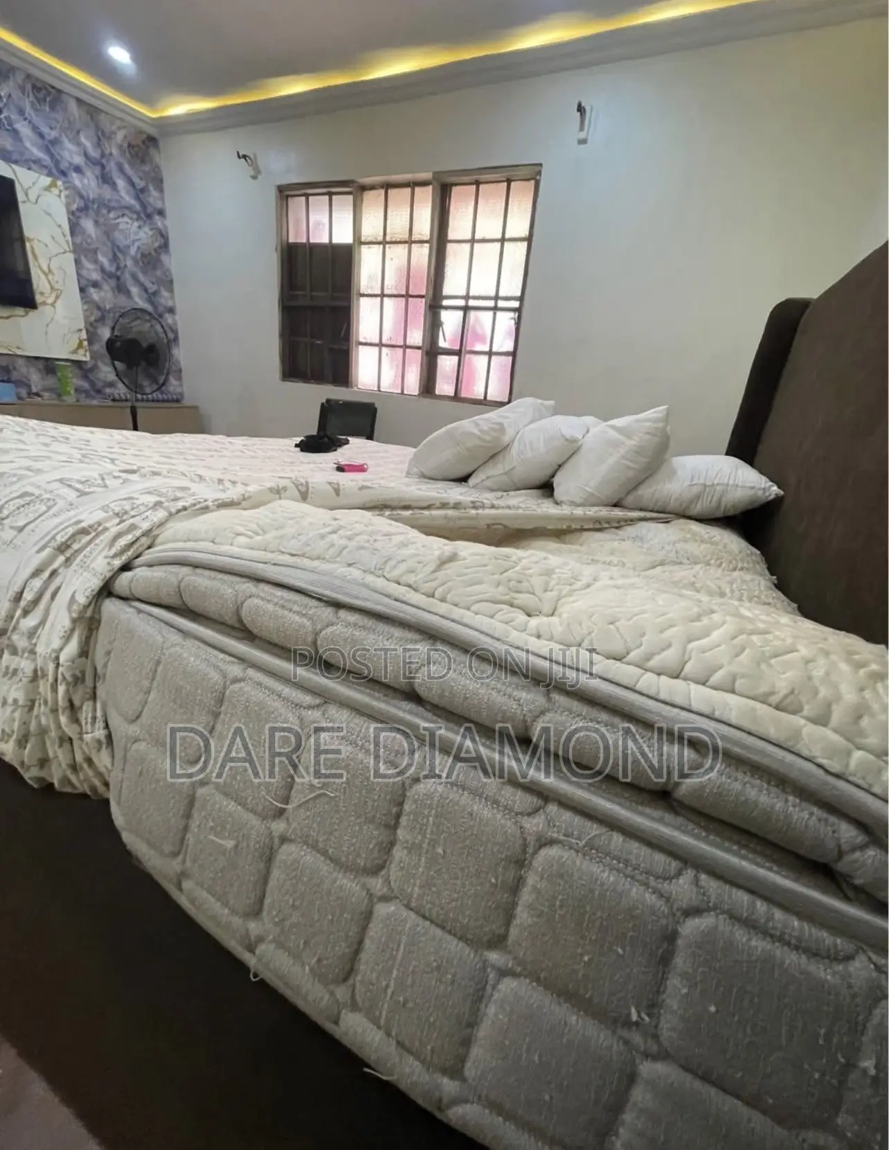 6by6 Bedframe and Imported Spring Bed Mattress