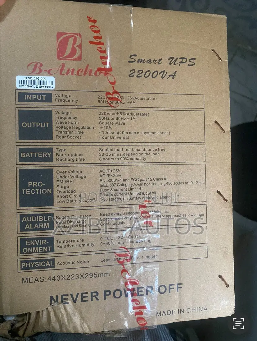B-Anchor 2200va Ups