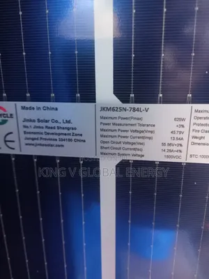 Jinkosolar Bifacial 625watts Monocrystalline Panels