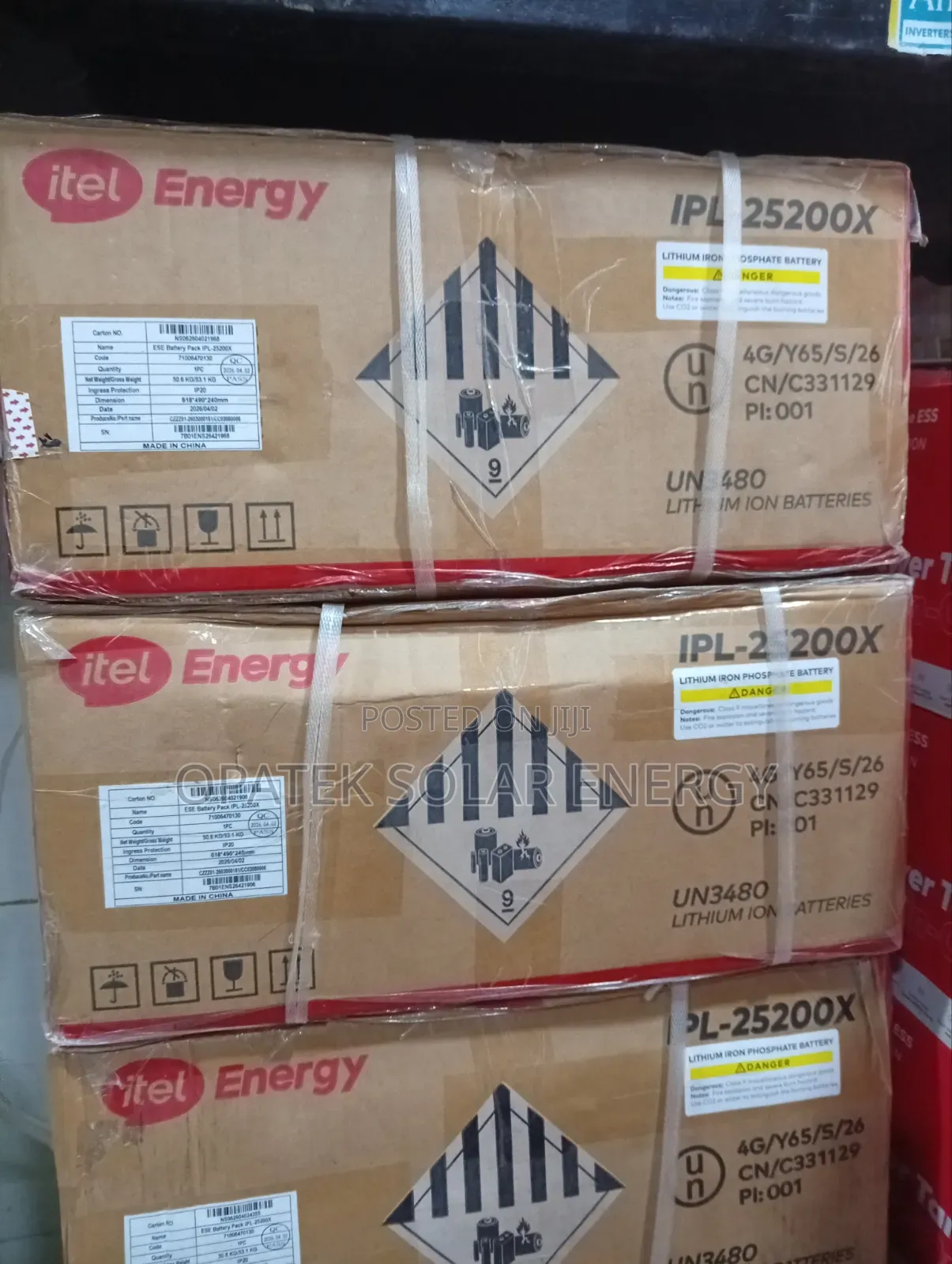 ITEL Lithium Battery 2.5kwh 24v Available