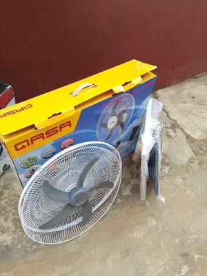 Qasa 18 Inch Standing Rechargeable Fan With 2 Led Bulbs+solar Panel