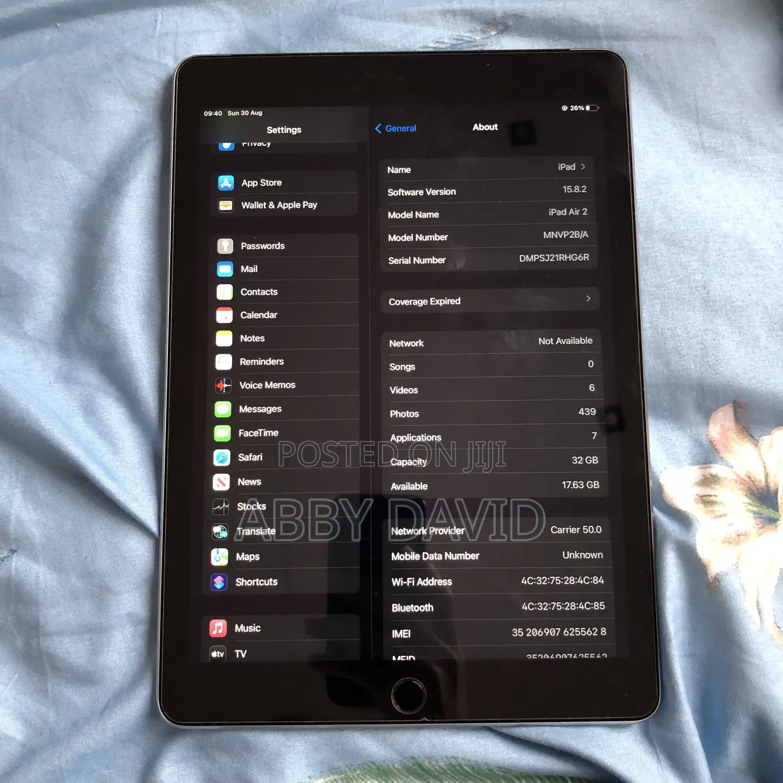 Apple iPad Air 2 32 GB Silver