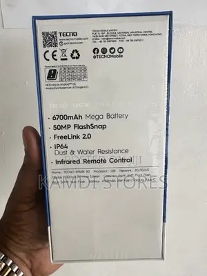 New Tecno Spark 50 128 GB Blue