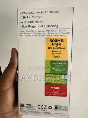 New Tecno Pop 20 64 GB Blue