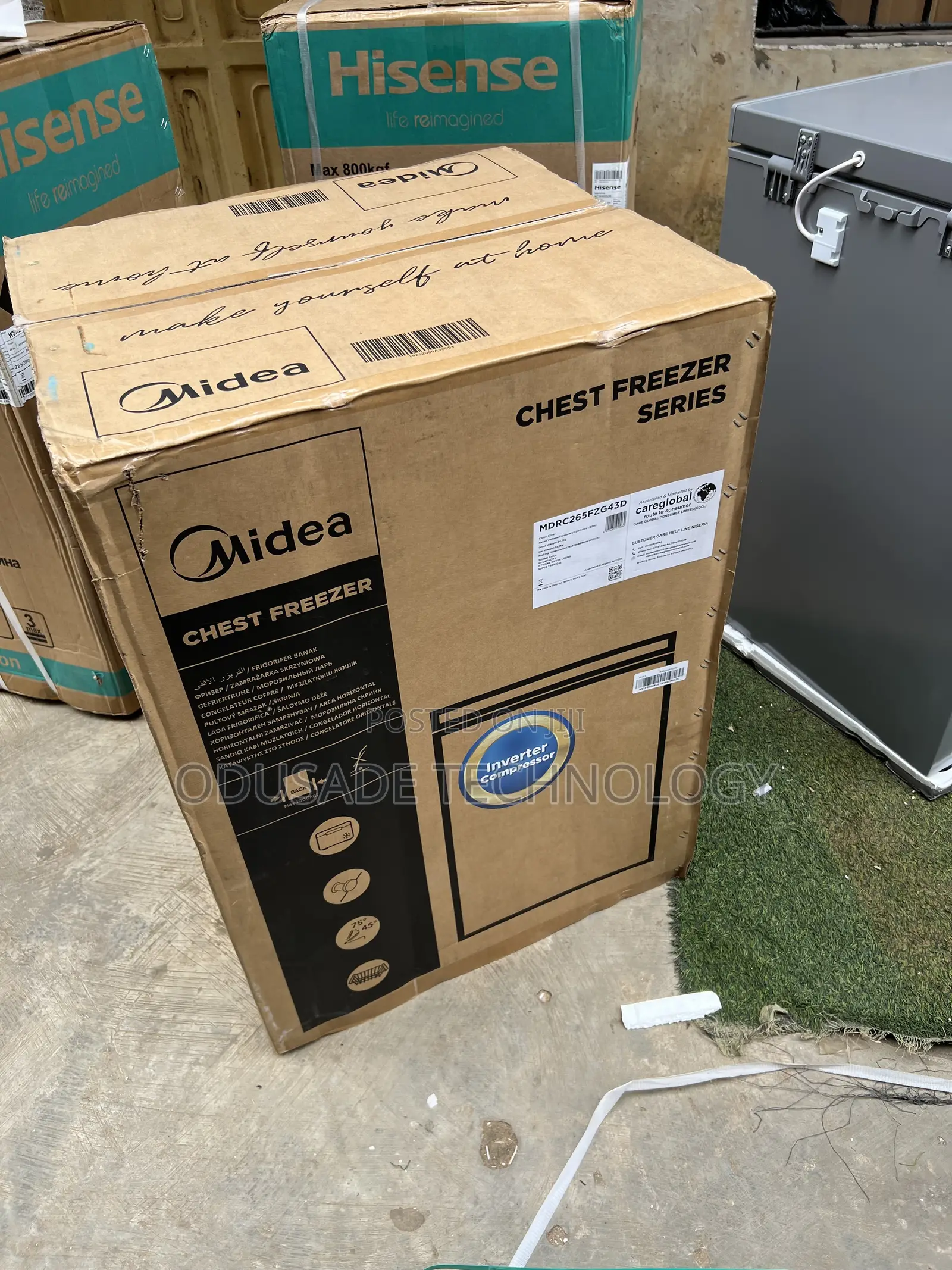 Midea 142L Compact Inverter Chest Freezer