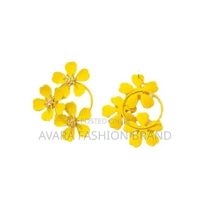 Summer New Camellia Flower Earrings Jewelry Accessories for Women