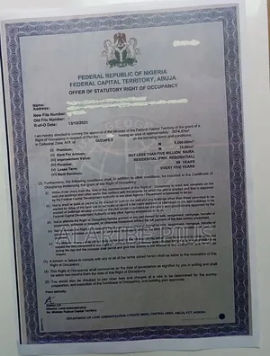 3,074.27 SQM of Residential Land 4 Sale @ Guzape 2 Abuja, Nigeria.