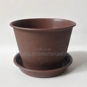 Plastic Plant Pot With Saucer