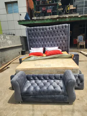Quality 6by6 Velvet Bedframe Set