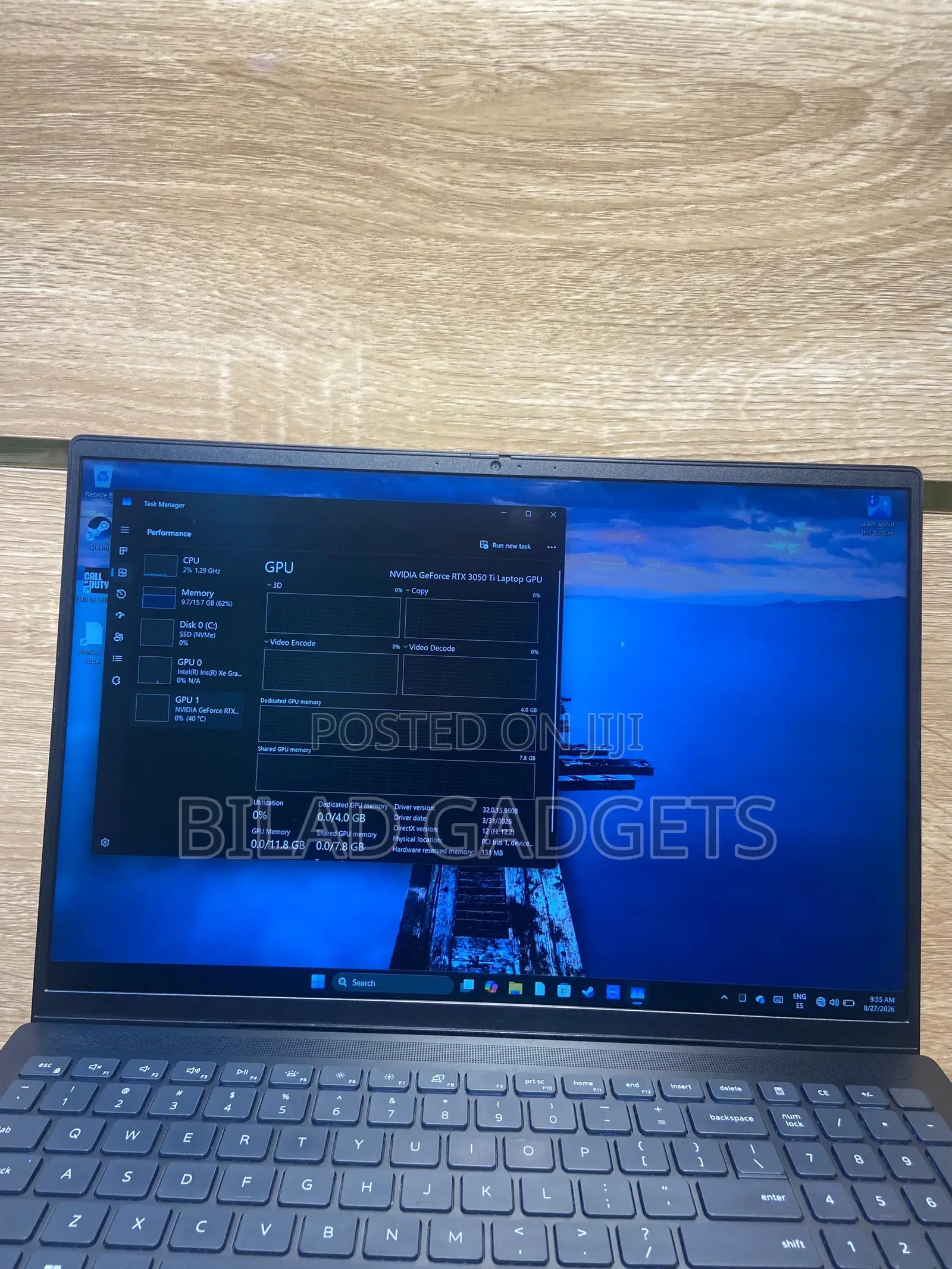Laptop Dell 16GB Intel Core i7 SSD 512GB