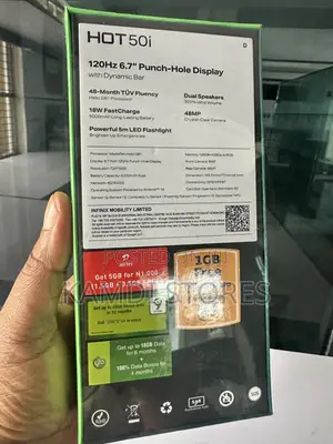 New Infinix Hot 50i 128 GB Black