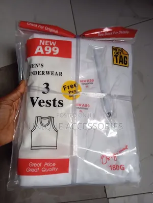 100% Cotton Men Singlet Vest