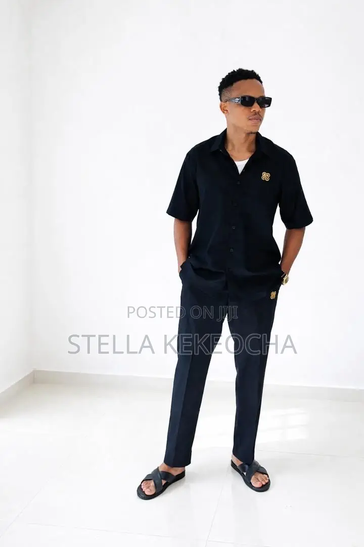 Men Two Piece Linen Set
