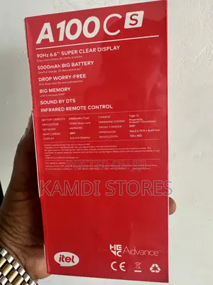 New Itel A100C 64 GB Black