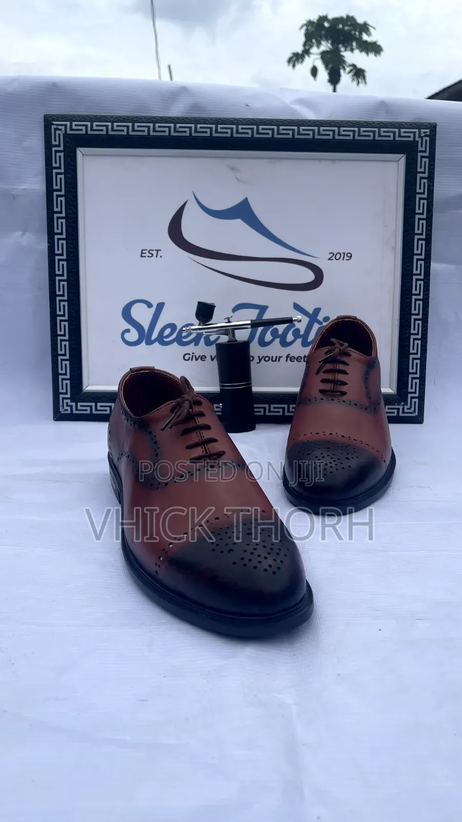 Brown Oxford Brogue in Size 44/45