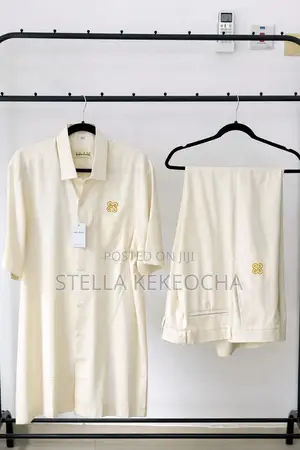 Men Two Piece Linen Set