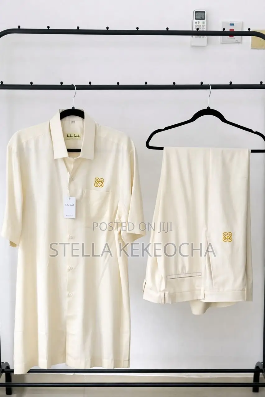 Men Two Piece Linen Set