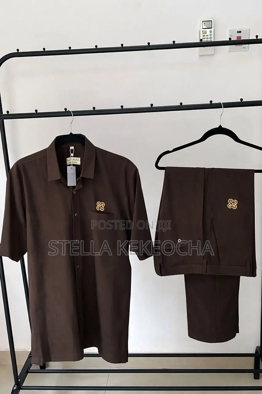 Men Two Piece Linen Set