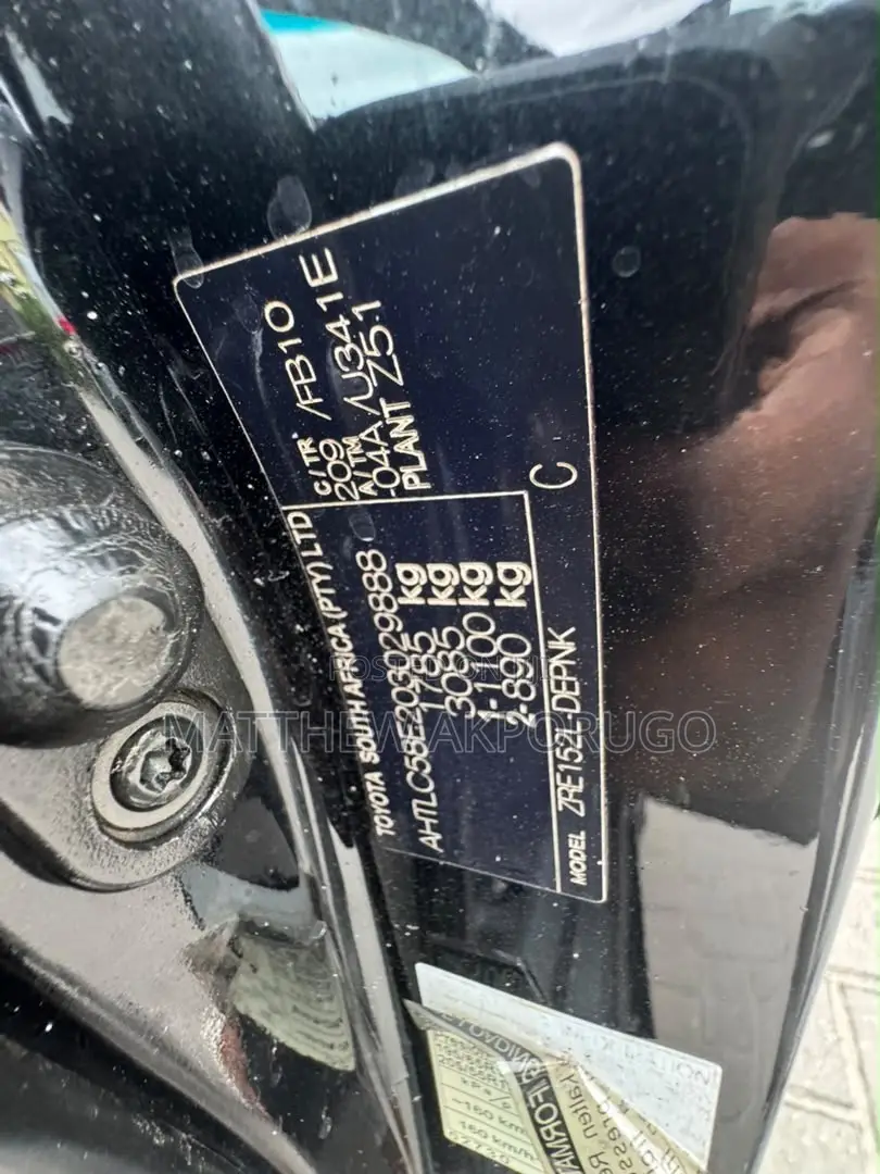 Toyota Corolla 2010 Black