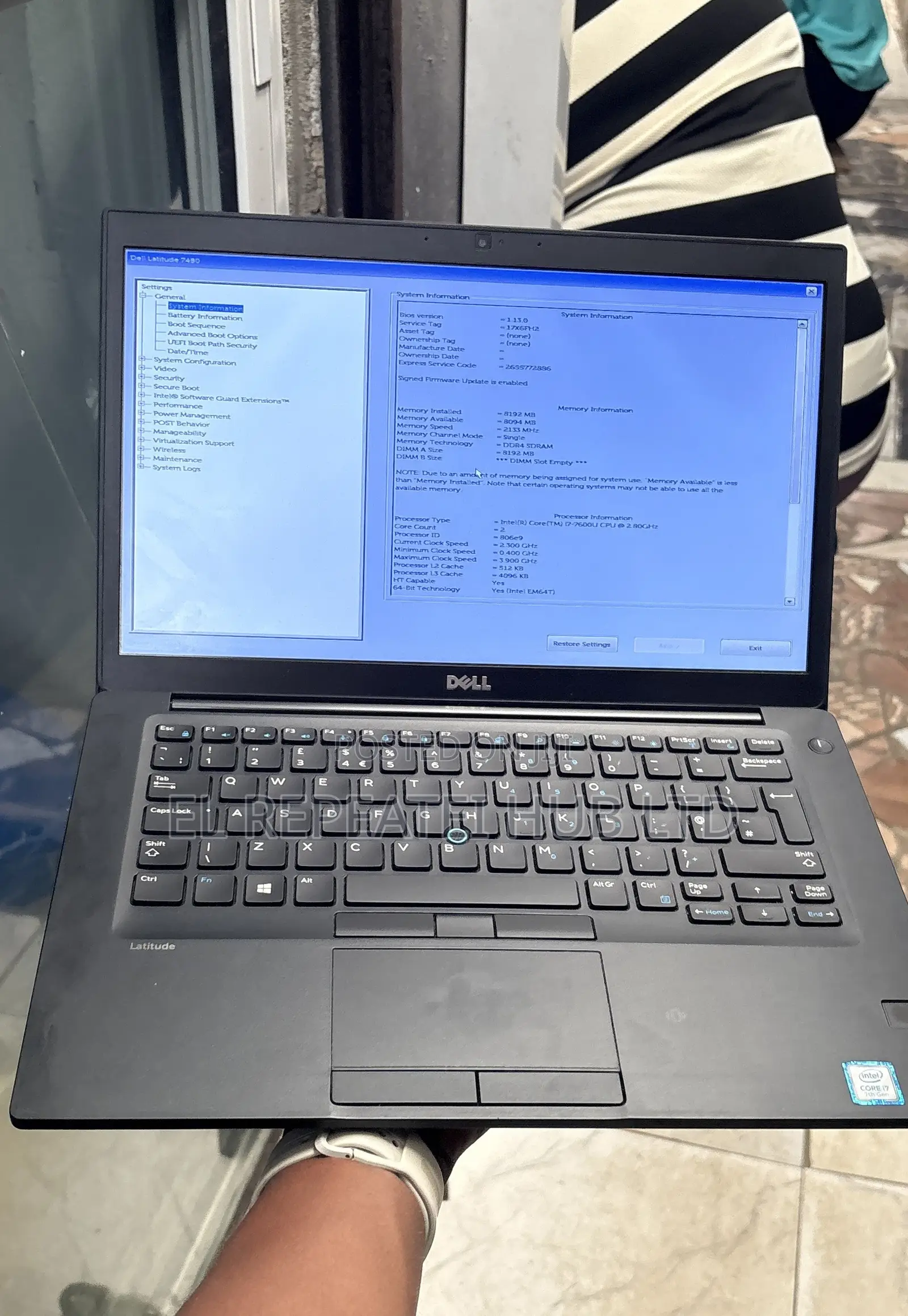 Laptop Dell Latitude 7480 8GB Intel Core i7 SSD 256GB