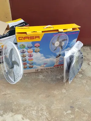 Brand New Qasa 18" Rechargeable Standing Fan+1 Year Warranty+rotation