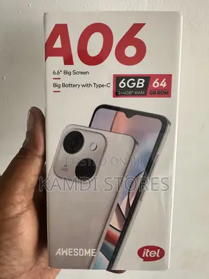 New Itel A06 64 GB Black