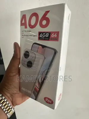 New Itel A06 64 GB Black