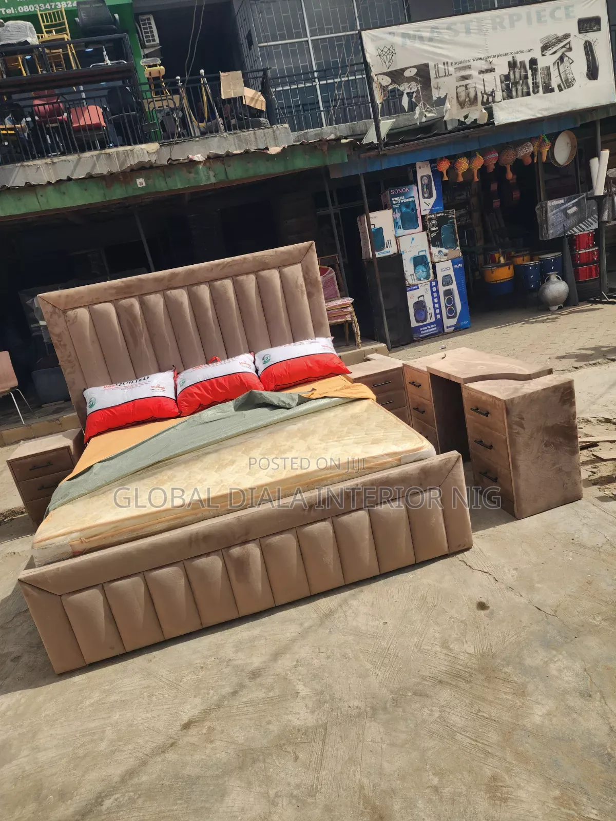 Modern 6by6 Fabric Bedframe Set
