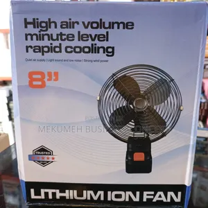 Lithium Ion Rechargeable Fan Comes With Double a Battery