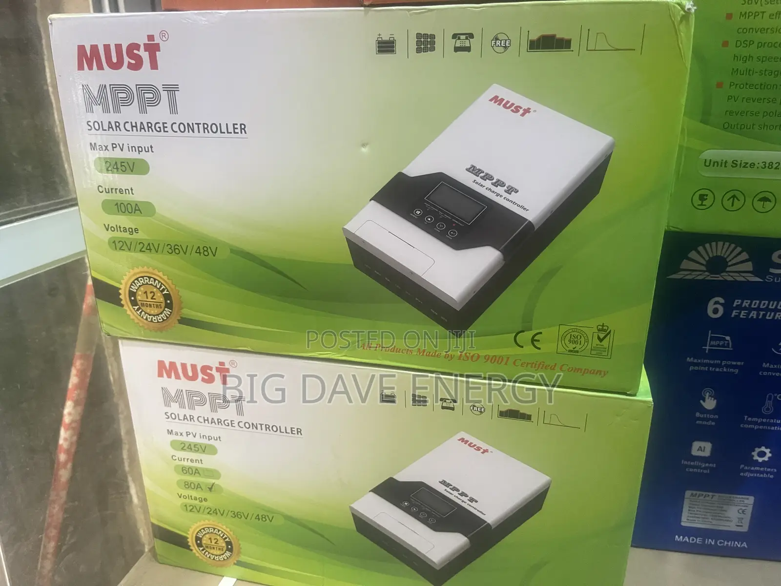 80ah 12/24/36/48v Must MPPT Charge Controller