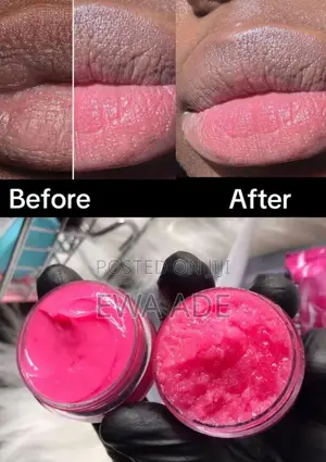 Effective Pink Lip Balm and Scrub