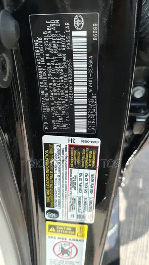 Toyota Camry XLE 4dr Sedan (2.4L 4cyl 5A) 2009 Black