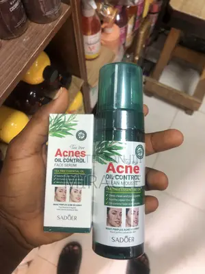 Acne Face Serum and Clean Mousse