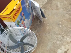 New in Qasa 18 Inch Rechargeable Standing Fan With 3w Night Light