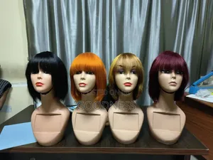Straight Fringe Bob Wig 10 Inches